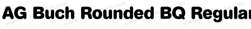 AG Buch Rounded BQ RegularVersion 0字体转换